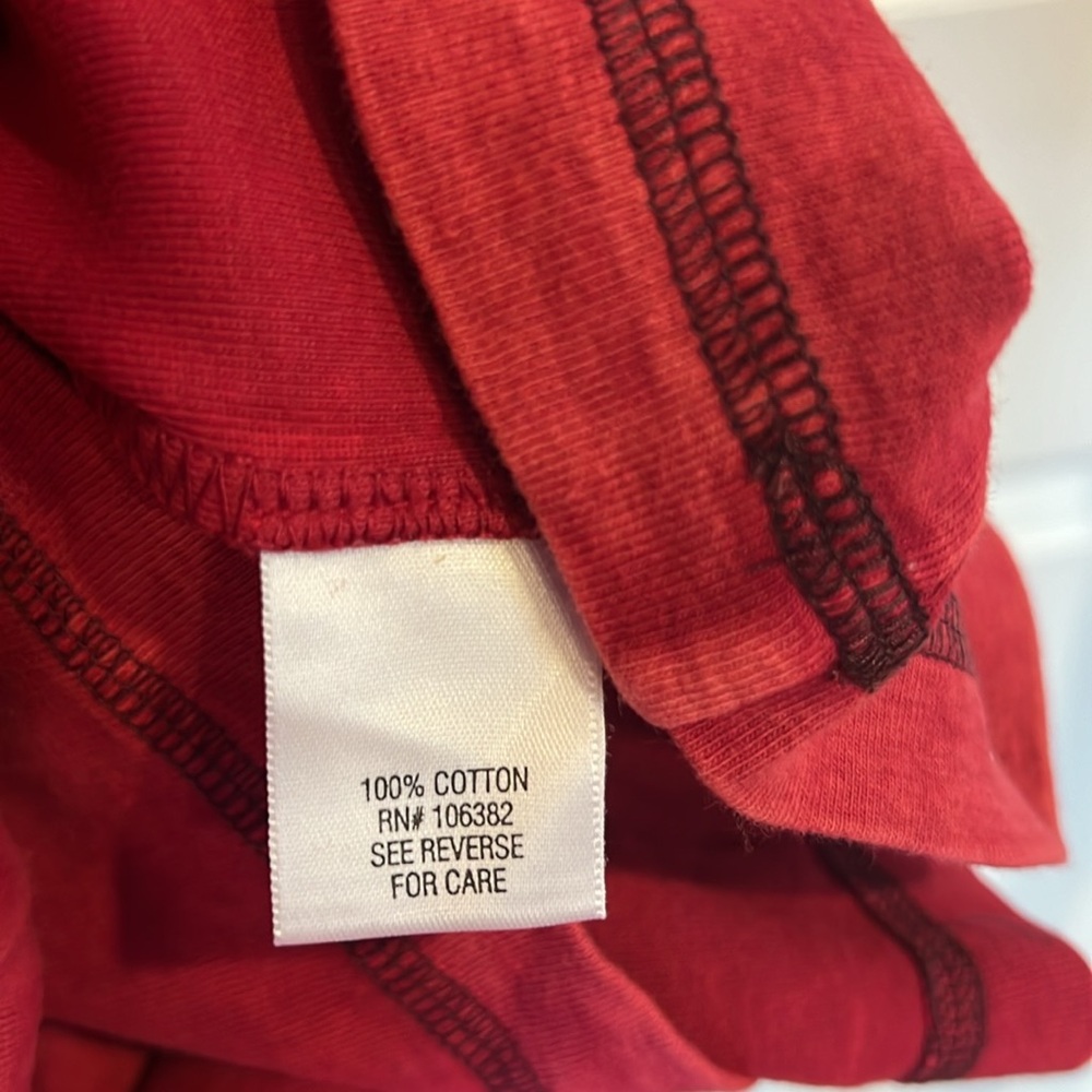 Apt 9 Red V-Neck T-Shirt with Embellishment - Picture 5 of 7